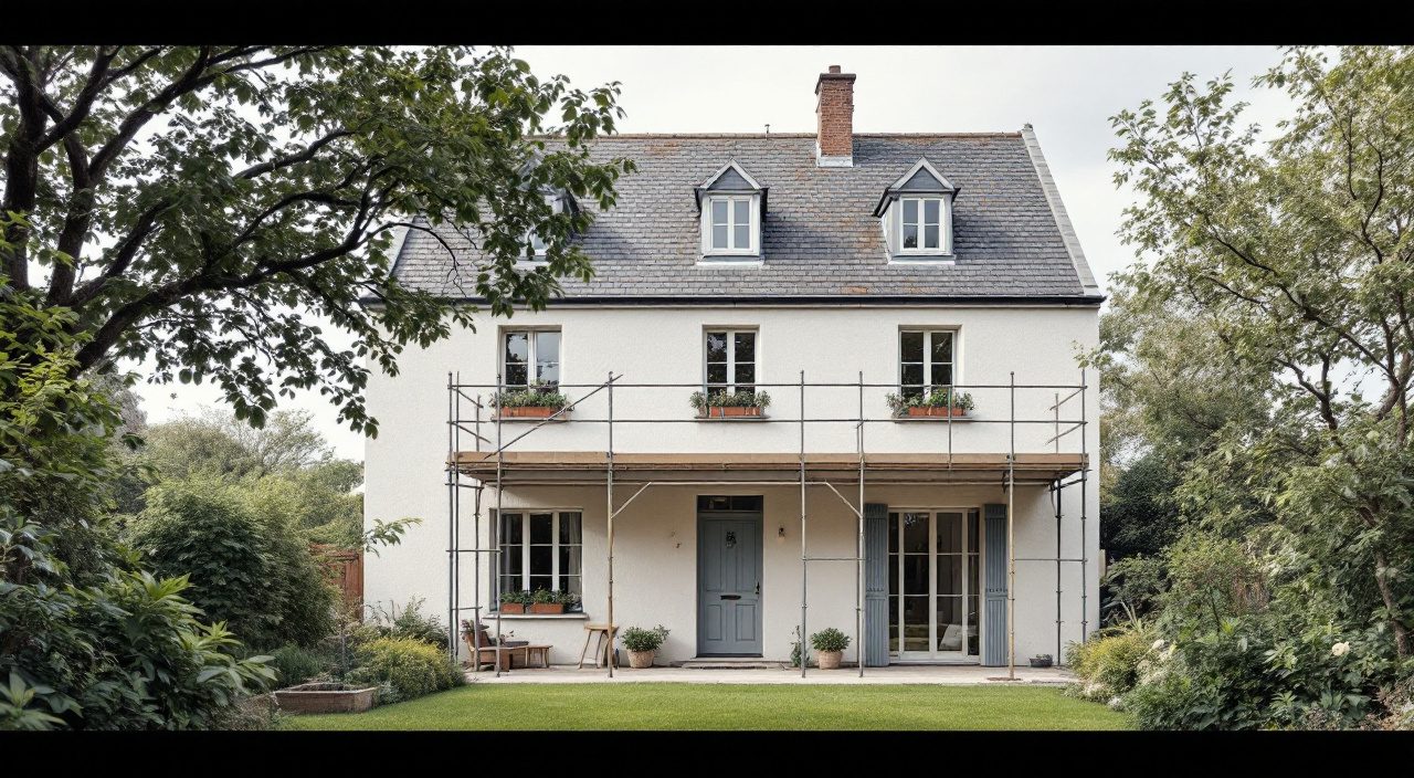 Façade terminée après dépose de l'échafaudage